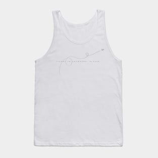 Ticket to anywhere please illustration black Tank Top